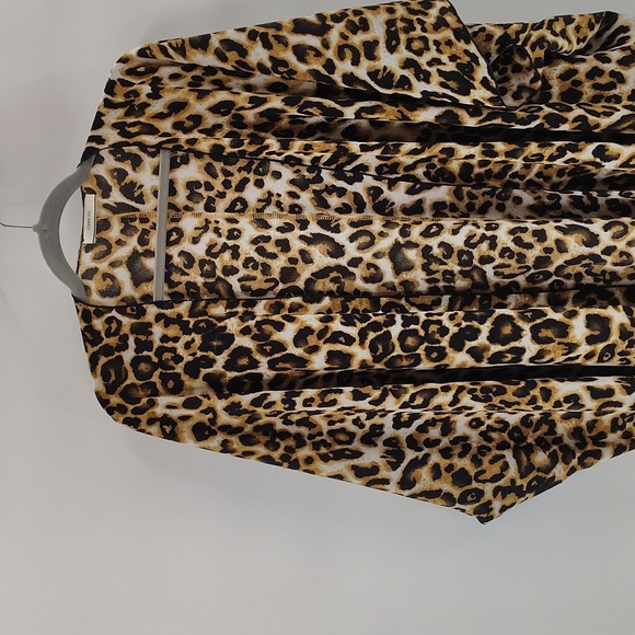 Comme Toi Leopard Kimono Size Small Medium Relaxed Fit Animal  Print Flowy - Picture 2 of 9
